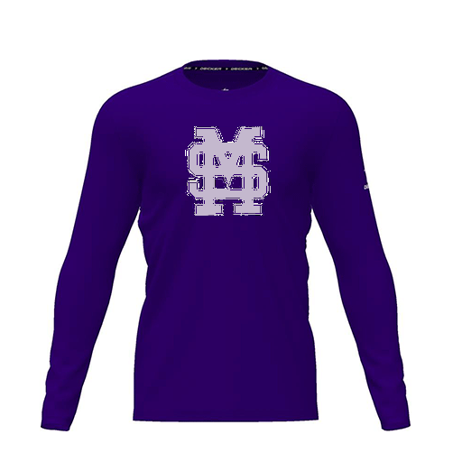 [CUS-DRIF-TEES-PER-CNK-LSL-PUR-YXS-LOGO3] Dri Fit Performance T-Shirt (Youth XS, Purple, Logo 3, Long Sleeve)