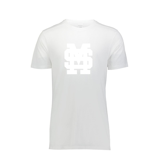 [FTSCUBWH-AS-LOGO3] Decker Men's Tri-Blend T-Shirt - Short Sleeve (Adult S, White, Logo 3)
