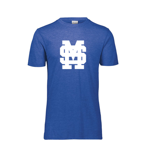 [FTSCUBNV-AS-LOGO3] Decker Men's Tri-Blend T-Shirt - Short Sleeve (Adult S, Navy, Logo 3)