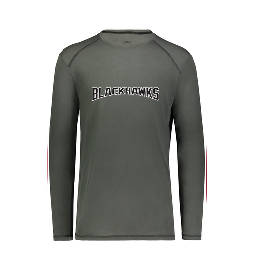 [6845.98D.S-LOGO2] Men's SoftTouch Long Sleeve (Adult S, Gray, Logo 2)