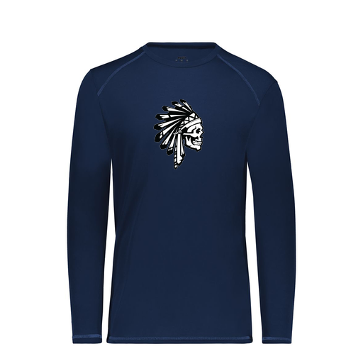 [6846.065.S-LOGO1] Youth SoftTouch Long Sleeve (Youth S, Navy, Logo 1)