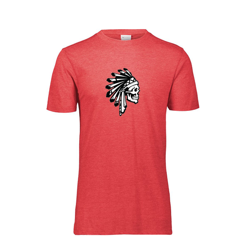 [FTSCUBRD-YS-LOGO1] Decker Youth Tri-Blend T-Shirt - Short Sleeve (Youth S, Red, Logo 1)