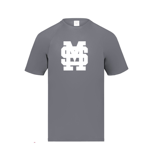 [2791.059.S-LOGO3] Youth Smooth Sport T-Shirt (Youth S, Gray, Logo 3)