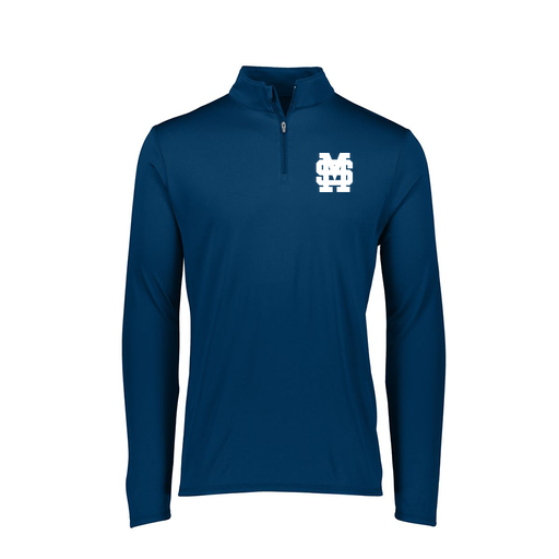 [FTLQFLNV-FAXS-LOGO3] Decker Women's Flex-Lite 1/4 Zip Shirt (Female Adult XS, Navy, Logo 3)