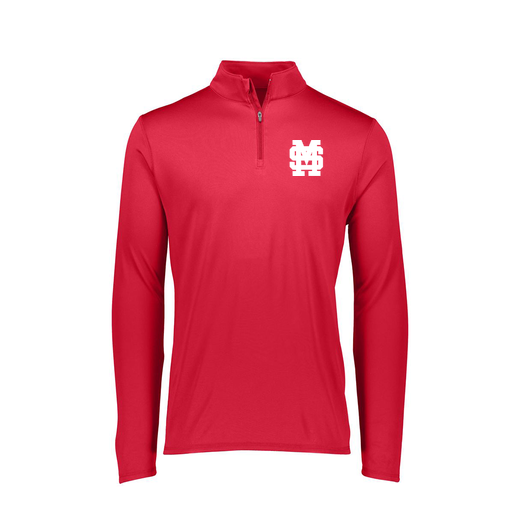 [FTLQFLRD-FAXS-LOGO3] Decker Women's Flex-Lite 1/4 Zip Shirt (Female Adult XS, Red, Logo 3)