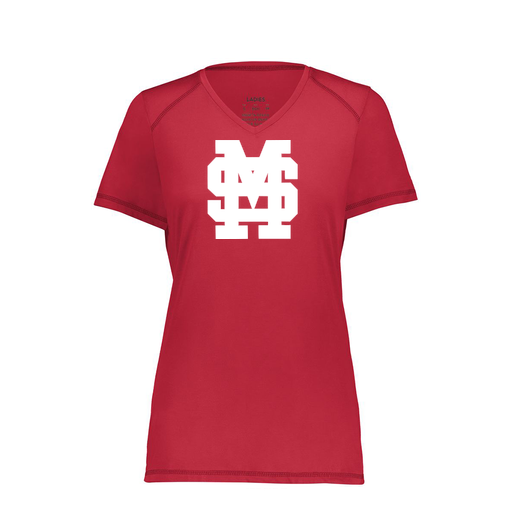 [6844.083.XS-LOGO3] Women's SoftTouch Short Sleeve (Female Adult XS, Red, Logo 3)