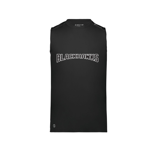 [222593.080.S-LOGO2] Men's CoolDry TankTop (Adult S, Black, Logo 2)