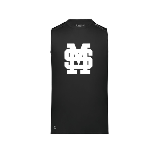 [222593.080.S-LOGO3] Men's CoolDry TankTop (Adult S, Black, Logo 3)