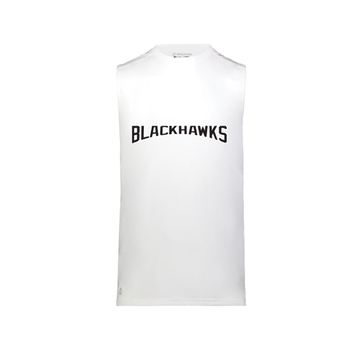 [222593.005.S-LOGO2] Men's CoolDry TankTop (Adult S, White, Logo 2)