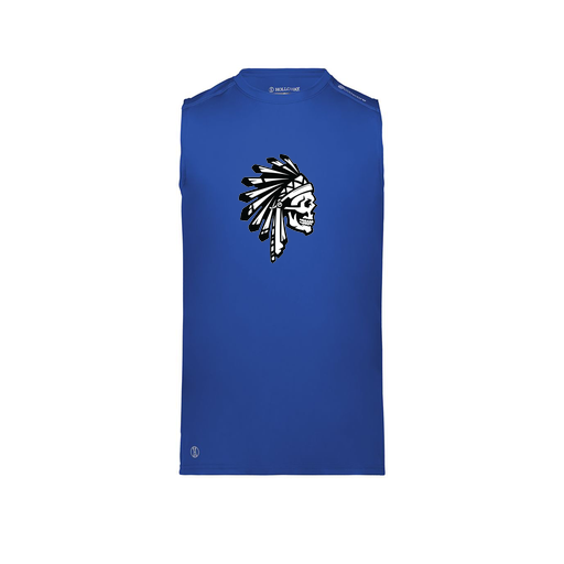 [222593.060.S-LOGO1] Men's CoolDry TankTop (Adult S, Royal, Logo 1)