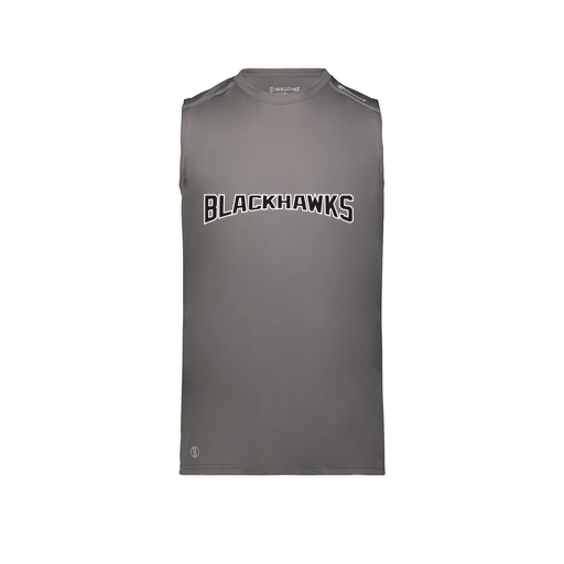 [222593.98D.S-LOGO2] Men's CoolDry TankTop (Adult S, Gray, Logo 2)