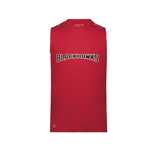 [222593.083.S-LOGO2] Men's CoolDry TankTop (Adult S, Red, Logo 2)