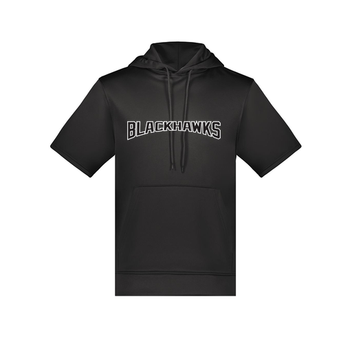 [6871.080.S-LOGO2] Men's Dri Fit Short Sleeve Hoodie (Adult S, Black, Logo 2)