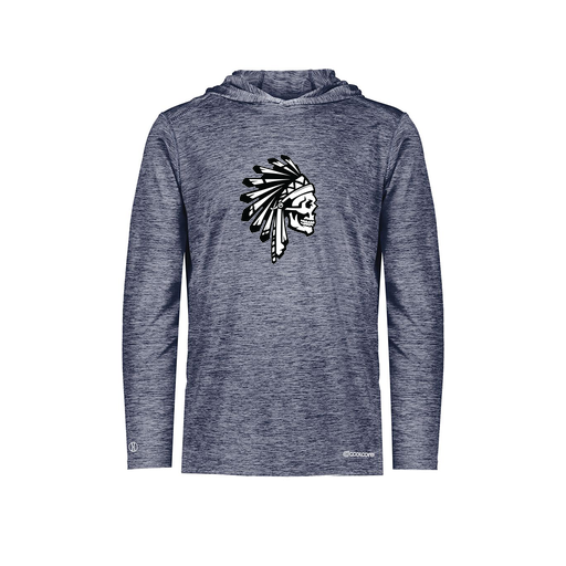 [FOLHCGNV-AS-LOGO1] Decker Men's Charge Hoodie (Adult S, Navy, Logo 1)