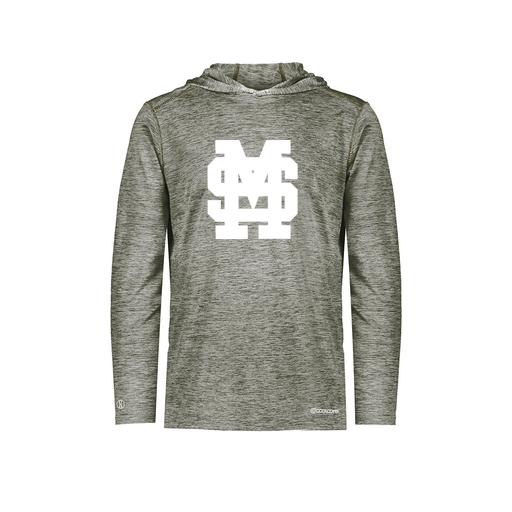 [FOLHCGGY-AS-LOGO3] Decker Men's Charge Hoodie (Adult S, Gray, Logo 3)