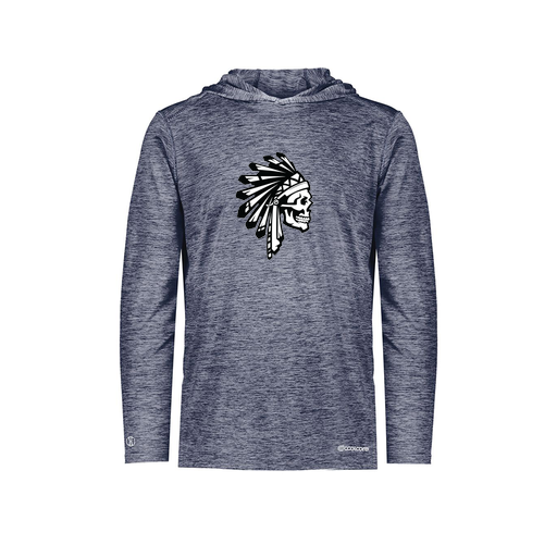 [FOLHCGNV-YS-LOGO1] Decker Youth Charge Hoodie (Youth S, Navy, Logo 1)