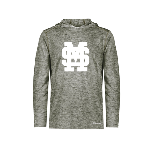 [CUS-DFW-CHGHOOD-PER-LSL-GRY-YS-LOGO3] Youth Charge Hoodie (Youth S, Gray, Logo 3)