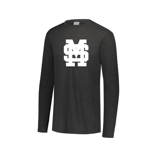 [FTLCUBBK-AXS-LOGO3] Decker Men's Tri-Blend T-Shirt - Long Sleeve (Adult XS, Black, Logo 3)