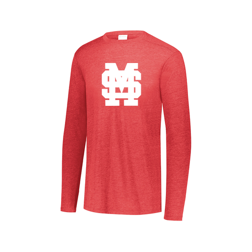 [3075.V96.XS-LOGO3] Men's LS Ultra-blend T-Shirt (Adult XS, Red, Logo 3)