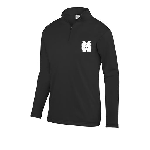 [DFW-FFQZ-BLK-AS-LOGO3] Men's FlexFleece 1/4 Zip (Adult S, Black, Logo 3)