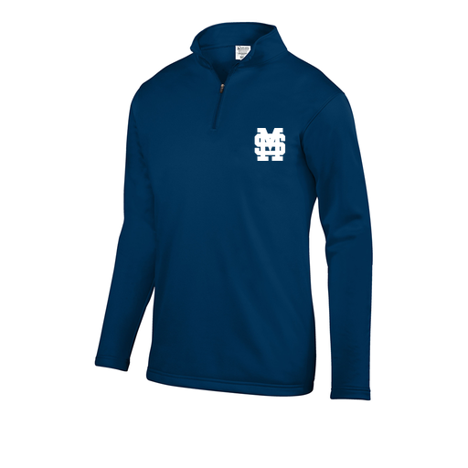 [DFW-FFQZ-NVY-AS-LOGO3] Men's FlexFleece 1/4 Zip (Adult S, Navy, Logo 3)