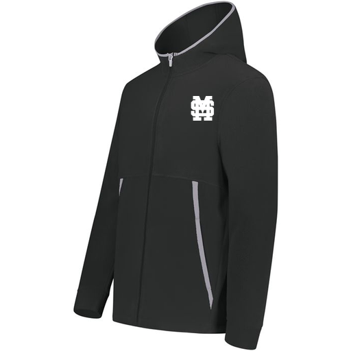 [6858.080.XS-LOGO3] Men's Chill Full Zip Fleece (Adult XS, Black, Logo 3)