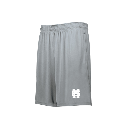 [229511.099.XS-LOGO3] Men's Swift Short (Adult XS, Silver, Logo 3)