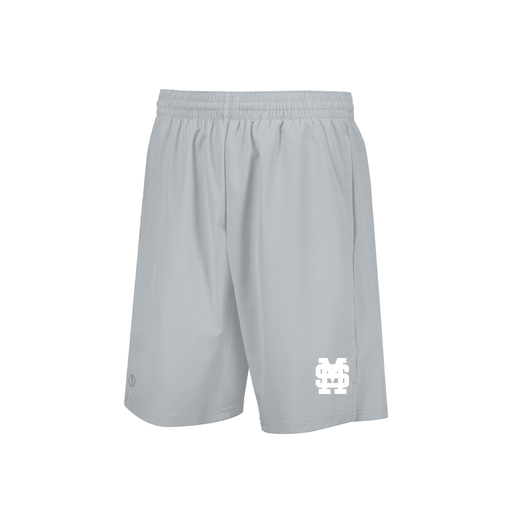 [229556.099.XS-LOGO3] Men's Weld Short (Adult XS, Silver, Logo 3)