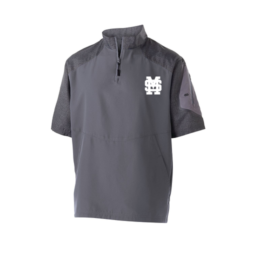 [229545.H60.XS-LOGO3] Men's Raider SS Pullover (Adult XS, Gray, Logo 3)