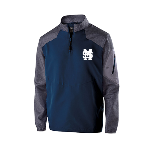 [229155.H03.XS-LOGO3] Men's Raider LS Pullover (Adult XS, Navy, Logo 3)