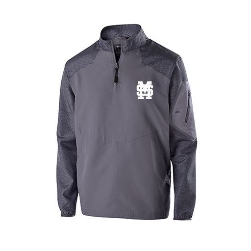 [229155.H60.XS-LOGO3] Men's Raider LS Pullover (Adult XS, Gray, Logo 3)