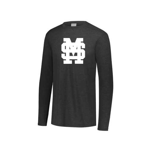 [3076.K94.S-LOGO3] Youth LS Ultra-blend T-Shirt (Youth S, Black, Logo 3)