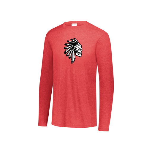 [3076.V96.S-LOGO1] Youth LS Ultra-blend T-Shirt (Youth S, Red, Logo 1)