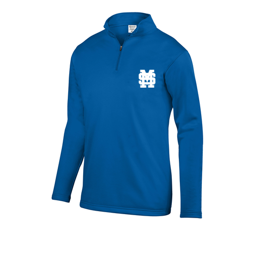 [FOLQFFRY-YS-LOGO3] Decker Youth FlexFleece 1/4 Zip (Youth S, Royal, Logo 3)