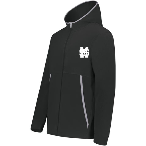 [6859.080.XS-LOGO3] Youth Chill Full Zip Fleece (Youth XS, Black, Logo 3)