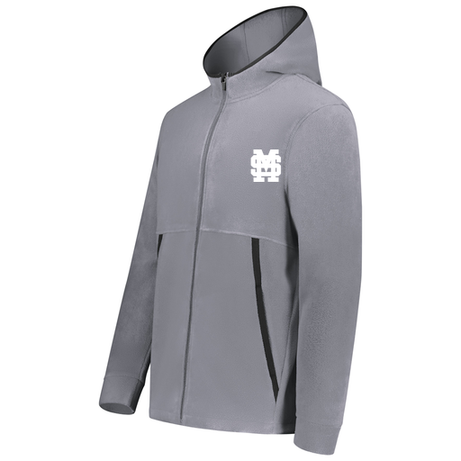[6859.059.XS-LOGO3] Youth Chill Full Zip Fleece (Youth XS, Gray, Logo 3)