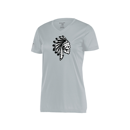 [222820.099.S-LOGO1] Ladies Movement Dri Fit Shirt (Female Adult S, Silver, Logo 1)