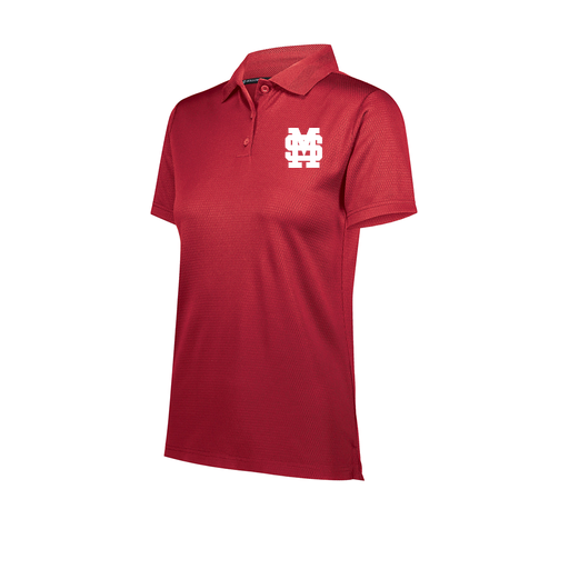 [222768-RED-FAXS-LOGO3] Ladies Prism Polo (Female Adult XS, Red, Logo 3)