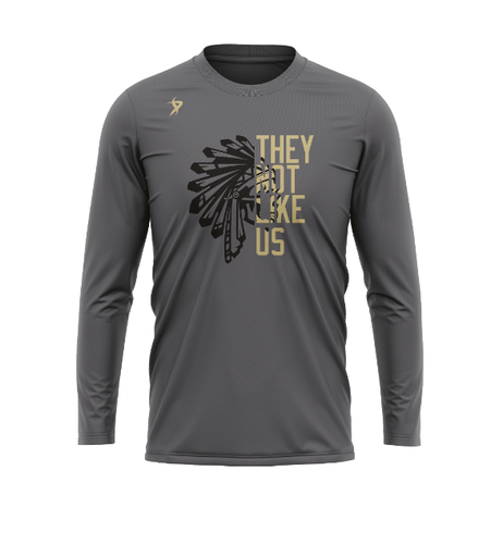 MSA Blackhawks - LSL Charcoal Shirt